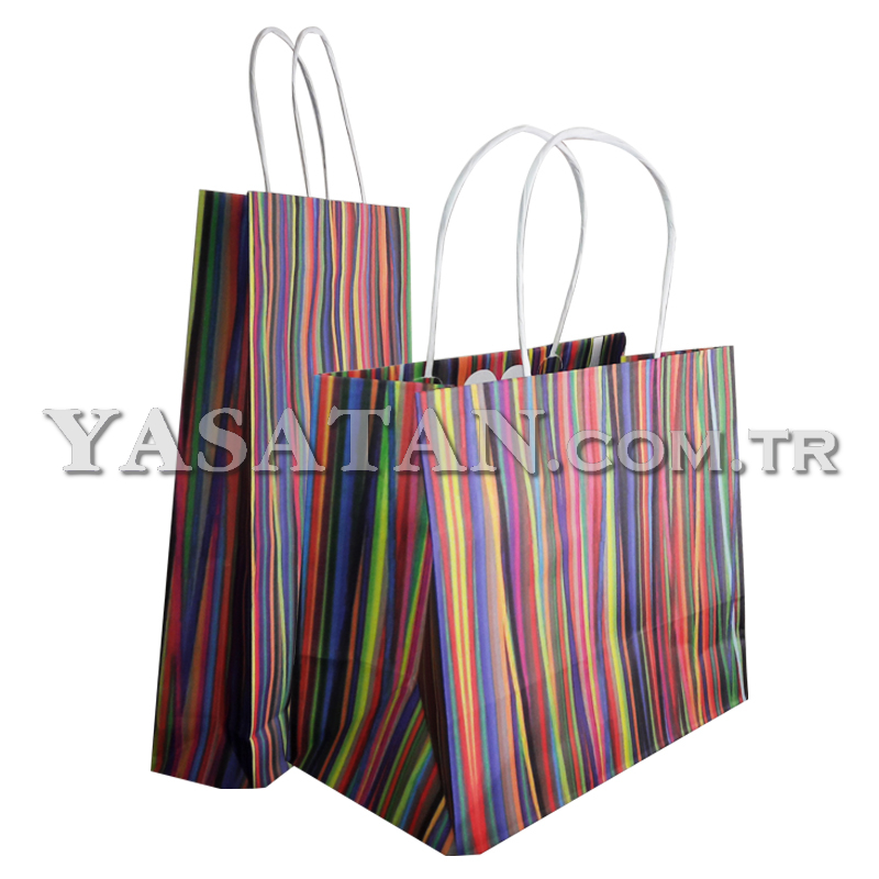 multicolor paper bolsas